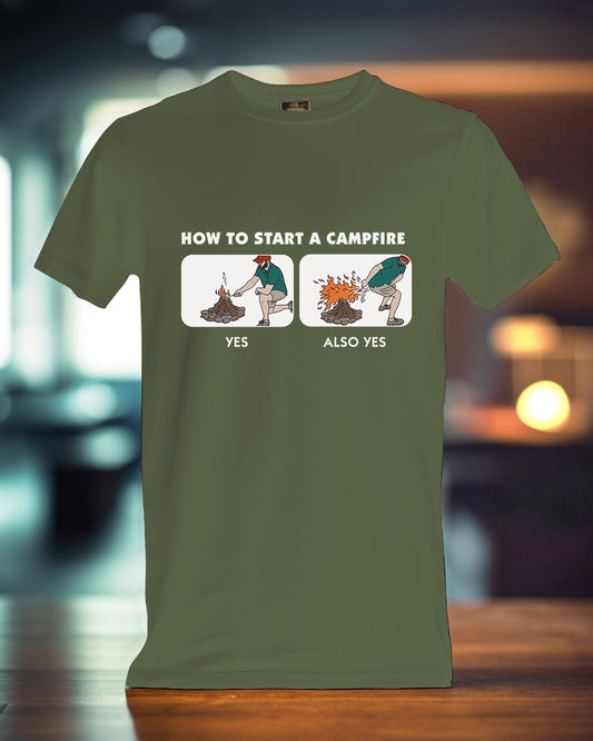 How To Start A Campfire, Unisex t-shirt