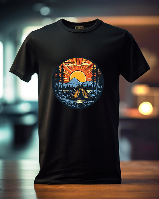 Outdoor Camping Scene, Graphic T shirt, soft, comfy, Unisex t-shirt