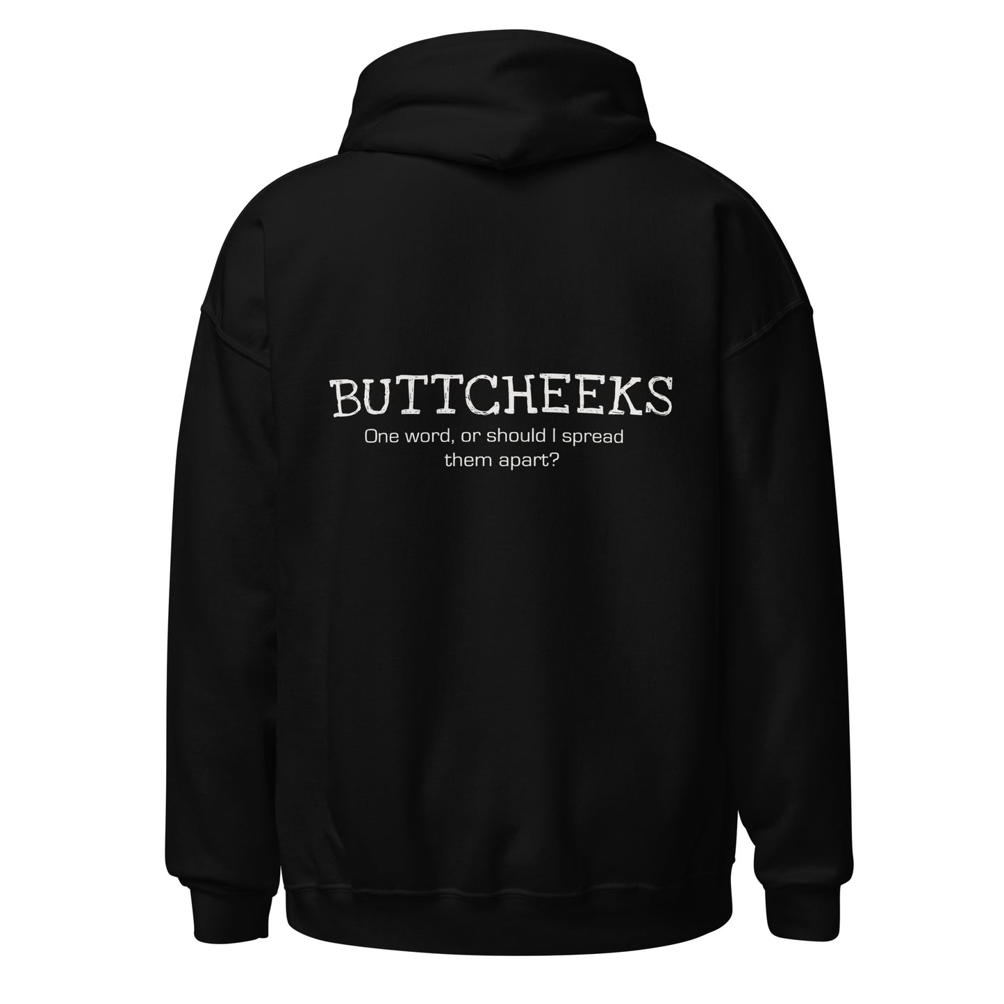 Buttcheeks, Back Print, Unisex Hoodie