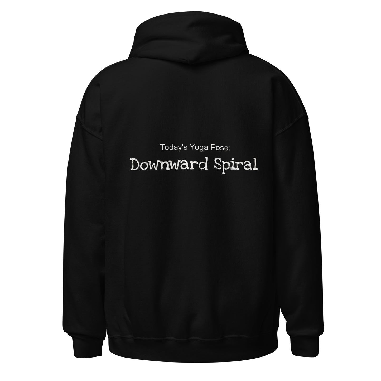 Downward Spiral, Back Print, Unisex Hoodie