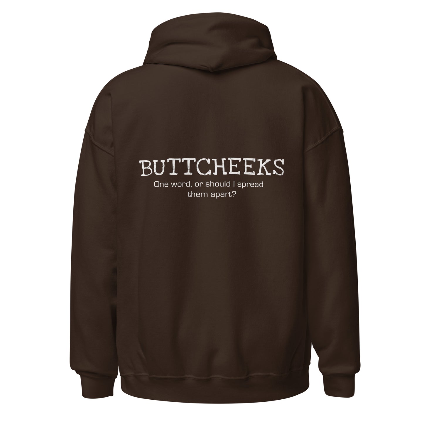 Buttcheeks, Back Print, Unisex Hoodie