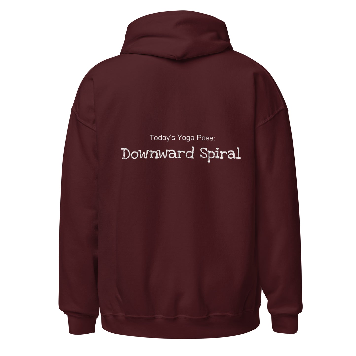 Downward Spiral, Back Print, Unisex Hoodie