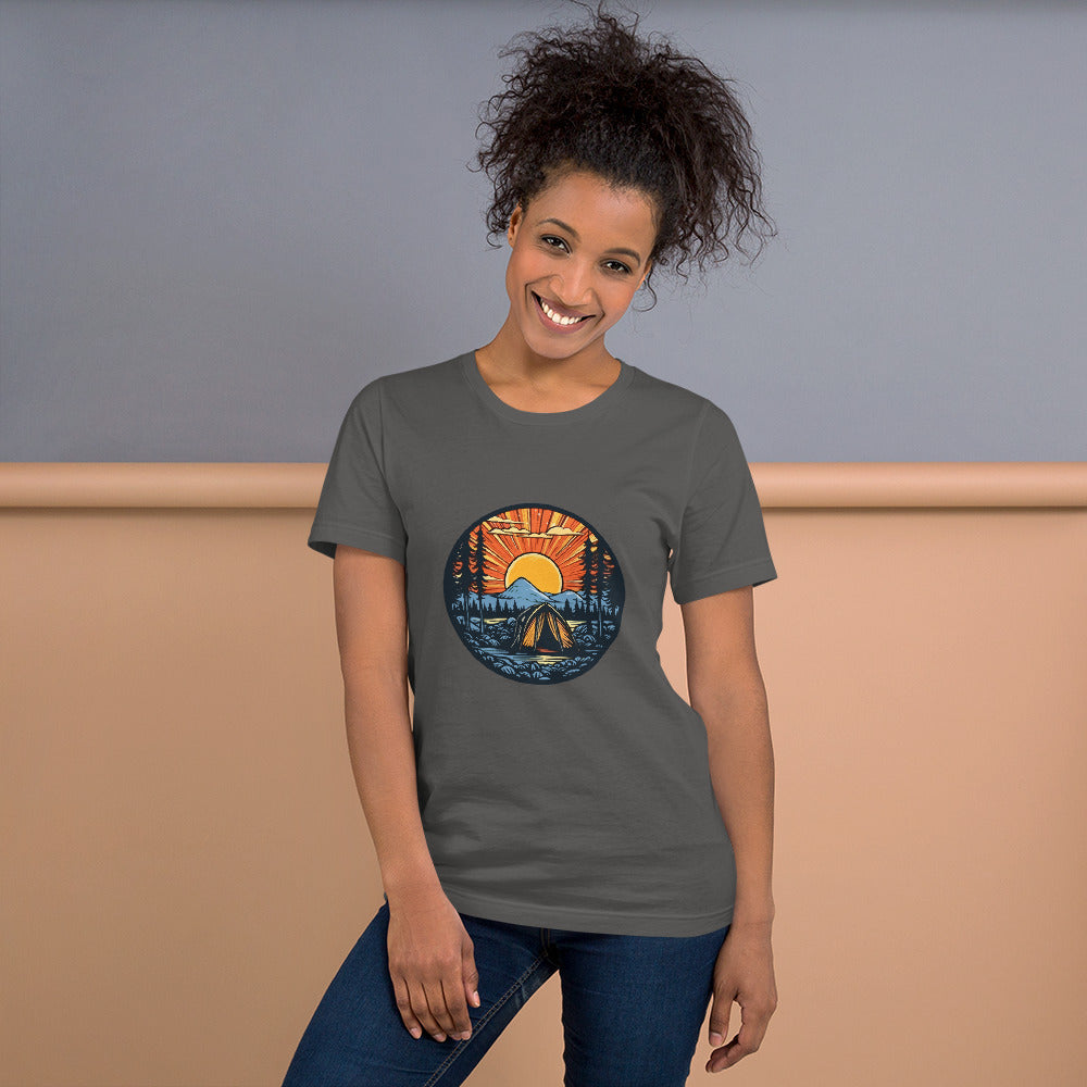 Outdoor Camping Scene, Graphic T shirt, soft, comfy, Unisex t-shirt