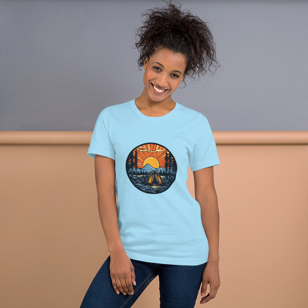 Outdoor Camping Scene, Graphic T shirt, soft, comfy, Unisex t-shirt