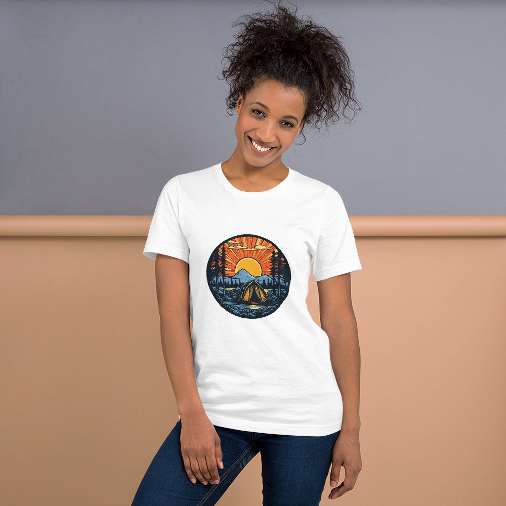 Outdoor Camping Scene, Graphic T shirt, soft, comfy, Unisex t-shirt